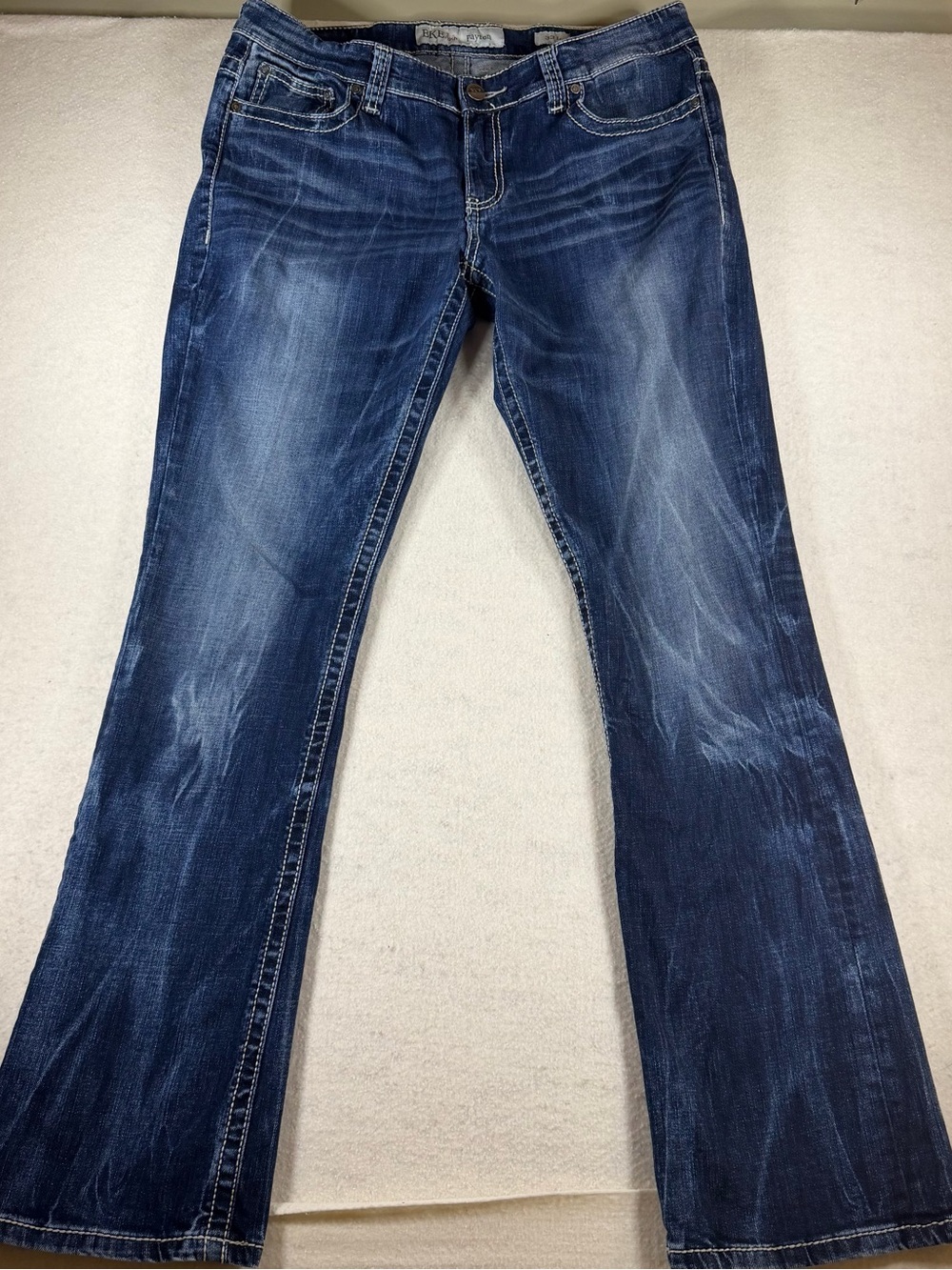BKE Women’s Jeans Payton Bootcut Denim Size 33 X 33.5 Dark Wash